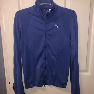 Puma light weight running jacket. Dry cell material. Sz Med.